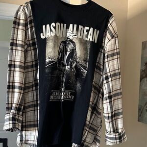 Amazing Jason Aldean Upcycled Concert Tee